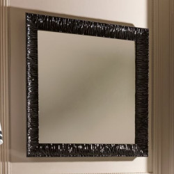 Retro Kerasan Зеркало 100x100 в раме из ламинированного дерева (ель), рама черная, серебро, золото