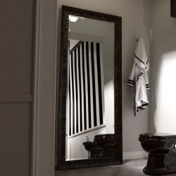 Retro Kerasan Зеркало напольное 70x180 в раме из ламинированного дерева (ель), рама черная, серебро, золото