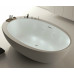 Elitechnic Moma Design ванна овальная отдельно стоящая из минерального литья 190х120 см с набортным смесителем и аэромассажем и хромотерапией