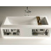 Comfort Tank Moma Design ванна отдельностоящая прямоугольная из минерального литья с внешними панелями с полками