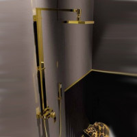 X-Sense Newform душевая колонна со сваровски (или без), хром, золото
