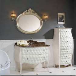 PRISCA GAIA классическая мебель для ванной с декором Сapitonne