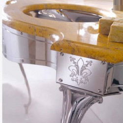 Terme Firenze консоль для ванной классика, Золото, Хром