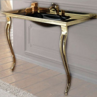 Terme Firenze консоль для ванной классика, Золото, Хром CNS21