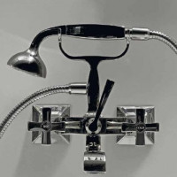 Bellagio Zucchetti смеситель нео классика "телефон" для ванны/душа настенный, хром, никель, золото
