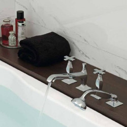 Bellagio Zucchetti смеситель нео классика для ванны на борт, хром, никель, золото