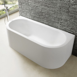 Chios Mauersberger ванна из минерального литья прямоугольная пристенная или угловая с или без гидромассажа 180х80
