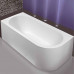 Chios Mauersberger ванна из минерального литья прямоугольная пристенная или угловая с или без гидромассажа 180х80