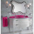 LUXURY 21 Комплект мебели L142 см, отделка Bianco luchido столешница из стекла. +1 051 176 руб.