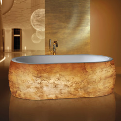 Ianto Mauersberger овальная ванна отдельностоящая c металлизированным декором