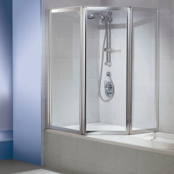 multi 3000 glass DUKA Шторка для ванны со складной трехсекционной дверью 