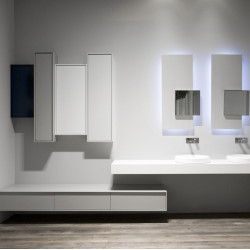 PLANETA Комплект мебели для ванной комнаты с интегрированной раковиной Antonio Lupi