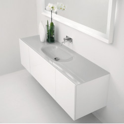 MATERIA Комплект мебели для ванной комнаты с интегрированной раковиной Antonio Lupi
