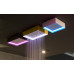 FUORIMETEO Antonio Lupi Потолочный верхний душ с RGB подсветкой 52х35, 35х35 см