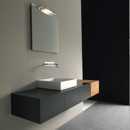Block2 MOAB80 мебель для ванной подвесная L160 см. варианты отделки шпон, окрас