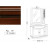 Комплект мебели для ванной комнаты I L BORGO №3 цвет Орех.(отделки Хром, Золото, Бронза) +248 900 руб.