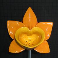 Orange Orchid Urinal писсуар оранжевая орхидея Clark Made