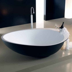 VA03 PARTY Mastella ванна отдельностоящая черно белая (или другой цвет)