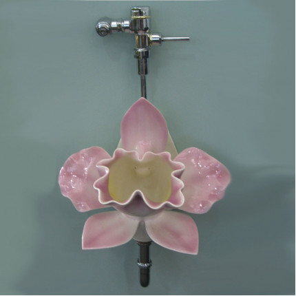 Pink Orchid Urinal писсуар розовая орхидея Clark Made