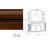 Комплект мебели для ванной комнаты I L BORGO №6 цвет Орех.(отделки Хром, Золото, Бронза) +708 035 руб.