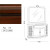 Комплект мебели для ванной комнаты I L BORGO №12 цвет Орех.(отделки Хром, Золото, Бронза) +323 570 руб.