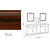 Комплект мебели для ванной комнаты I L BORGO №17 цвет Орех.(отделки Хром, Золото, Бронза) +428 925 руб.