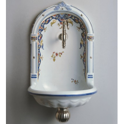 NICHE HERBEAU (фонтан керамика) раковина настенная моноблок с декором классика прованс