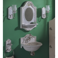 SOPHIE HERBEAU (фонтан керамика) раковина настенная моноблок с декором классика прованс