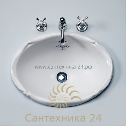 BC Sanitan Victorian раковина встраиваемая 510x385 мм, классика, фарфор, про-во Англия В НАЛИЧИИ