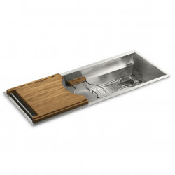 Multiere Kallista большая 115х46см мойка премиум уровня для кухни из нержавеющей стали встраиваемая workstation sink