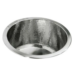 Monte Carlo II Kallista круглая раковина премиум из металла с "молотковой" фактурой, финиш хром, 31см