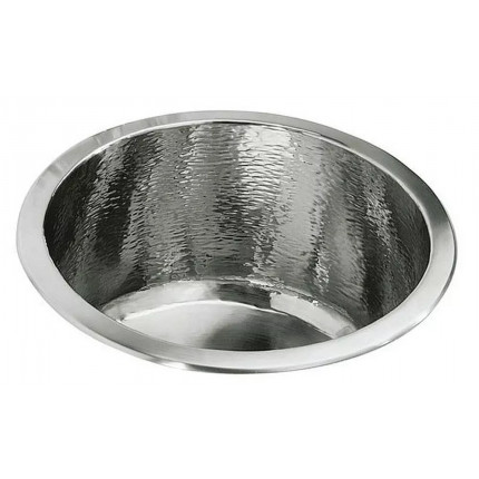 Monte Carlo II Kallista круглая раковина из металла с "молотковой" фактурой, финиш хром, 31см Monte Carlo II Kallista круглая раковина из металла с "молотковой" фактурой, финиш хром, 31см