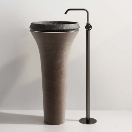 Catino Karol напольная раковина чаша из камня 46 cm, H91, + мебельная база