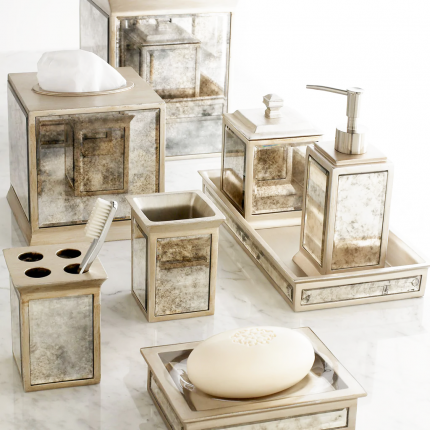 Palazzo Kassatex аксессуары для ванной из состаренного античного зеркала (серия)