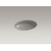 Canvas Kohler овальная раковина встраиваемая под столешницу 50х40 см (вырез 43х35 см), белая, серая, бисквит, черная
