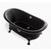 Artifacts Kohler черная овальная ванна из эмалированного чугуна 168х82 см, классика