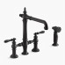 Artifacts Kohler смеситель для кухни на 3 отверстия с душем K-76519-4
