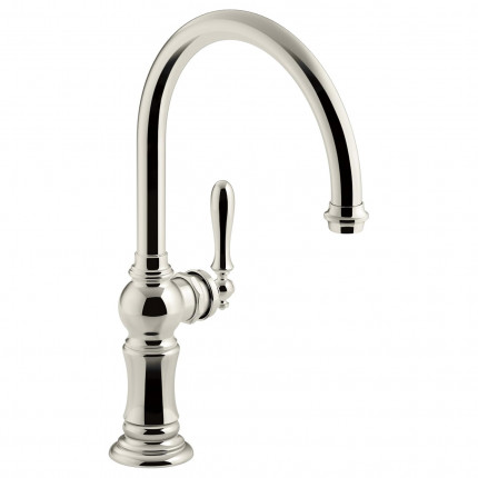 Artifacts Kohler K-99263 смеситель для кухни ретро на 1 отв, цвет полированный никель Artifacts Kohler K-99263 смеситель для кухни ретро на 1 отв, цвет полированный никель