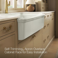 Audrine Kohler Farmhouse "фермерская" полувстраиваемая керамическая кухонная мойка