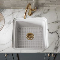 Audrine премиум врезная керамическая кухонная мойка квадратная 47см, керамика K-36259 Kohler