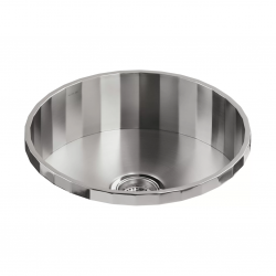 Brinx Kohler круглая стальная мойка барная 48см на столешницу с выступающим бортиком K-3674
