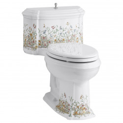 English Trellis Kohler американский унитаз моноблок премиум уровня с цветочным рисунком