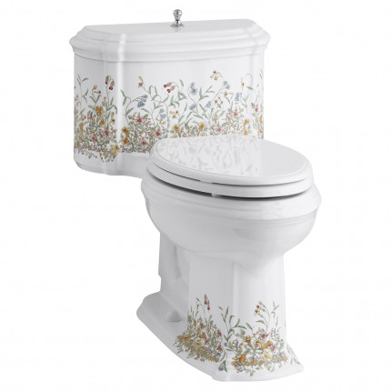 English Trellis Kohler американский унитаз моноблок премиум уровня (и биде) с цветочным рисунком