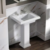 Tresham Kohler раковина с пьедесталом 61х50см, классика, белая K-2844