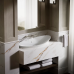 Veil Kohler 98х41см большая асимметричная овальная раковина для ванной, керамика, белая, бисквит, черная K-20705