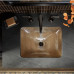 Yepsen Kohler встраиваемая прямоугольная раковина для ванной из цветного стекла с фактурой 506x394 мм