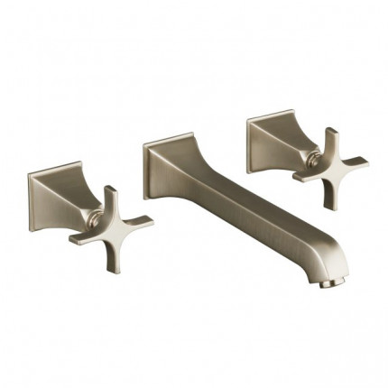 Memoirs Kohler смеситель для раковины настенный скрытого монтажа на 3 отверстия K-T448-3S-BN матовый никель браш (шлиф)