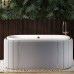 Darian Maison Valentina премиум ванна из искусственного камня с панелями из эко кожи белого или черного цвета 183х100 см