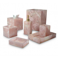 Rose Quartz Mike Ally премиум аксессуары из розового кварца для ванной (СЕРИЯ)