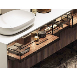 Slimline Glass & Glass+Wood Moma Design современная дизайнерская мебель для ванной Италия